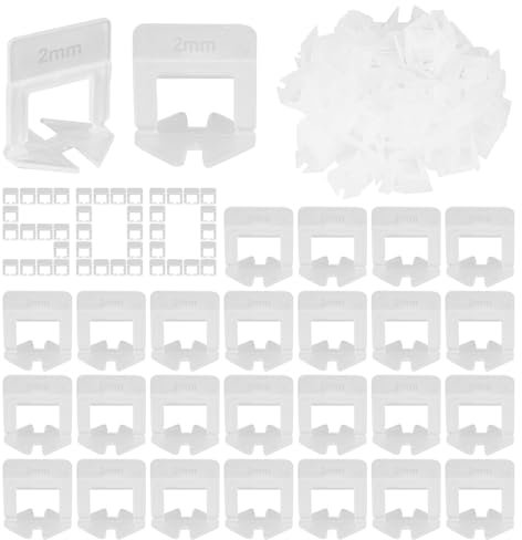 500 pièces d'espacement carrelage niveau plastique 2 mm mur et sol