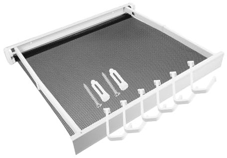 Amosfun Wandmontierte Wäscheleinen Mit Haken Faltbar Und Zusammenklappbar Für Schuhe Und Socken Weiß