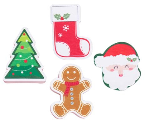 Gatuida 4stücke Weihnachtsgeschirrspülschwämme Wiederverwendbare Dicke Und Sanfte Reinigungsschwämme Für Küche Farbenfrohe Spülhilfen Für Müheloses Geschirrspülen