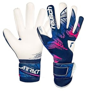 Reusch Profi Torwarthandschuhe Herren | haltbarer Grip mit 2-Schicht-Latex | erweiterte Grip-Zone, präzise Passform, für Training & Spiel, Naturrasen & Kunstrasen, Größe 8-11, Attrakt RE:GRIP