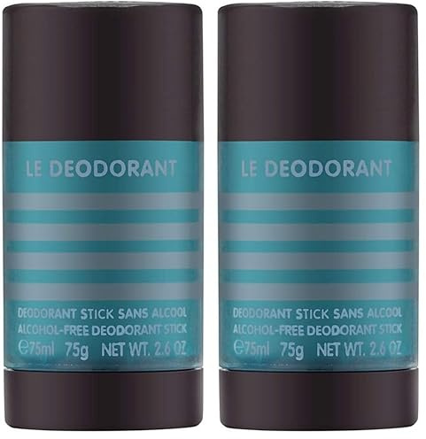 JEAN PAUL GAULTIER Le Male Deo Stick Alcohol Free 75 Gr, Fresco (Paquete de 2)