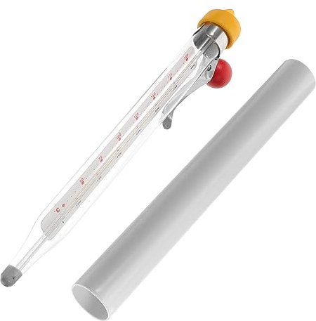 Thermomètre Cuisine en Verre pour Bonbons et Sirop, 1 Set