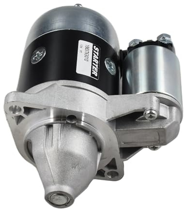 Texxparts 1983763010 1983763012 Démarreur 12V 9T Compatible avec Excavateur Kubota KH007 Tracteur-Tondeuse T1600H Moteur D600 D600B D640B WG750 WG750-G WG600B Z430-K1 Z400 Z430 Z482