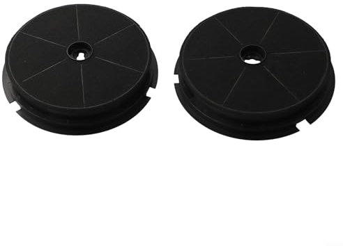 Jonikuper Filtro a carbone attivo rotondo, 190 mm, filtro a carbone attivo per cappa aspirante da cucina, sistema di purificazione dell'aria con diametro interno 180 mm, altezza 34 mm (confezione da 2