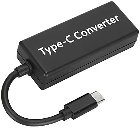 Convertisseur de Type C, Convertisseur de Périphérique Matériau ABS de Haute qualité Sortie USB C Périphériques de Type USB pour Consoles de Jeu Switch pour Ordinateurs Portables de (Black)