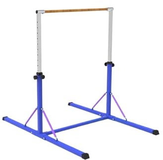 WJIAYAO Barre de Gymnastique Barre de Gymnastique Horizontale for l'extérieur et l'intérieur(Blue)