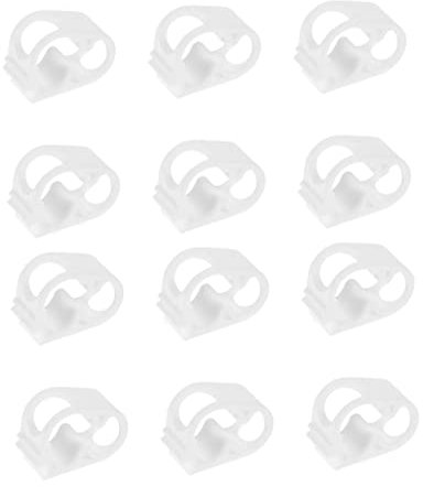 BESTYASH 12pcs Adjustable Silicone Hose Clamps Waterproof Tube Clips for Flow Control Compatible Infusion Bottles and Laboratory Use