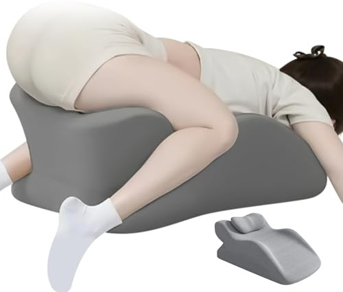 Yumneo Almohada de elevación para hinchazón de piernas, cojín de descanso para dormir | Almohada multifuncional de apoyo de posicionamiento de piernas para coche, viajes, cama, avión, trabajo en casa