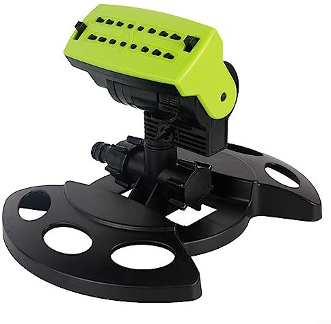 Adjustable Oscillating Sprinkler with 16 Holes for Lawn and Garden Care (B)