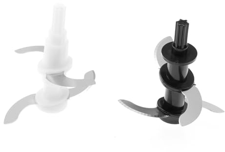 JECOMPRIS 2pièces Lames De Hachoir Viande Accessoires De Coupe Pour Mixeur Domestique Lames Rotatives s à Double- Faciles à Installer Et Nettoyer Compatible Avec Machines à Hacher Viande Et