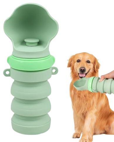 Botella de agua para perros, dispensador, para beber, plegable, antigoteo – Dispensador de botellas de agua para mascotas | para al aire libre, camping, senderismo, paseo, playa, viajes, vacaciones