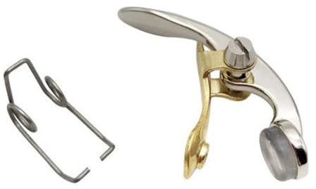Metal Drain Valves for Trumpet - Wear-Resistant Water Key Replacement Parts with Copper and Silicone Construction, Includes Spring for Reliable Performance