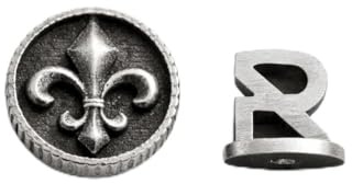 Ohrring - Mono FLEUR DE LIS in Sterlingsilber 925 – Mini Einzelohrring für Herren & Damen – Durchmesser 0,8 CM – Symbolischer Schmuck Geschenk für Männer & Frauen