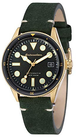 Spinnaker Unisex Datum klassisch Automatik Uhr mit Leder Armband SP-5042-03