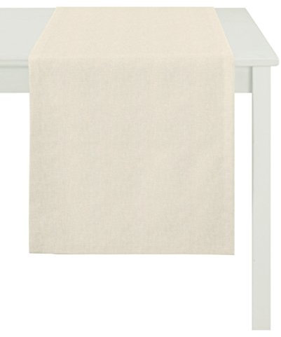 Apelt Läufer, Polyester-Baumwolle, Weiß, 48 x 150 x 0.5 cm