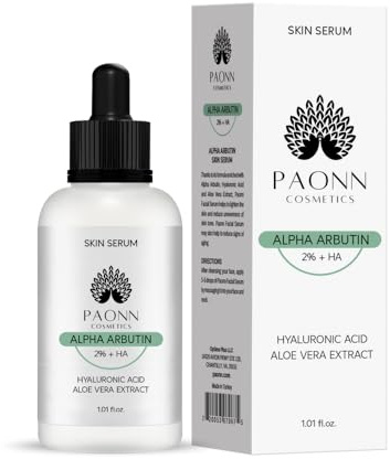 PAONN Alpha Arbutin Serum 2% + HA Dark Spot Correction Prevents Skin Discoloration Deep Moisturizing 50ml