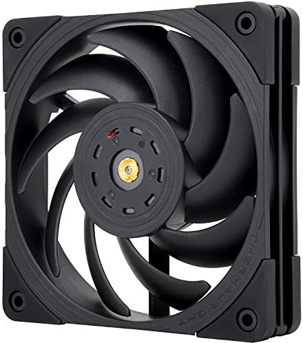 TR TL-B12 120 mm, ventilador de caja de computadora, control PWM, 2150RPM, ventilador de rendimiento de presión estática para rodamiento S-FDB (negro)
