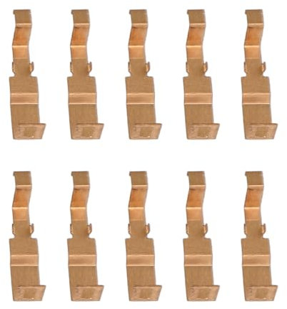 TOPINCN 10-teiliges Eisen-Pickup-Set, Ersatz für 440 440X2 Slot Car mit Nahtloser Integration, für HO-Enthusiasten, Reines Kupfer-Pickup-Schuhe