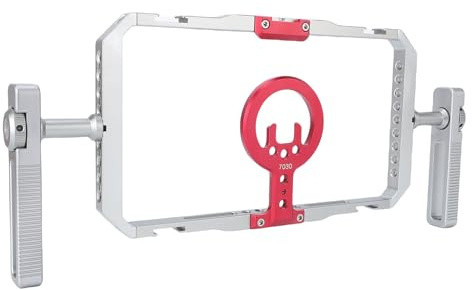 Jectse Piatta Video del Telefono Cellulare, Kit di Rig Video per Telefono Magnetico Adatto Al Telefono IOS 12 13 14 15 16 17 Gabbia Telefonica Portatile con Manici, Rig di