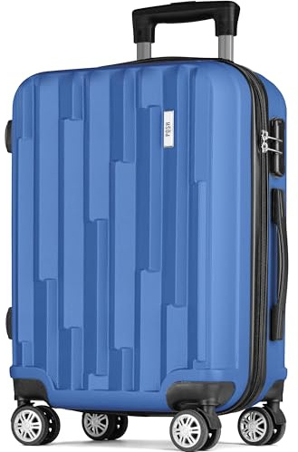 POSH Valigia Rigida 67x45x28 cm - Leggera in ABS da 3 kg - Borsone da Viaggio 60 L con Lucchetto a Combinazione - Trolley con ruote girevoli a 360° fluide - Ideale per viaggi di 7 giorni