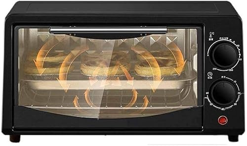 Four grille-pain, Mini four à friteuse air, mini, convection 10 L, multifonction, électrique numérique, rôtissoire, (couleur : blanc) (Col(Black)