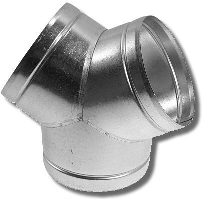 Y-Stück Lüftung Verbinder Ø 80 100 125 150 mm Verzinkt für Alu-Flex-Rohr (80 mm)