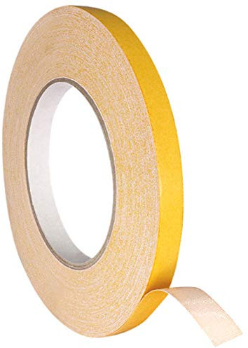 Doppelseitiges Klebeband aus Gewebe | Gewebeklebeband | Weiß | Hohe Soforthaftung | Für Fixierungen & Verklebungen | 11 mm x 25 m