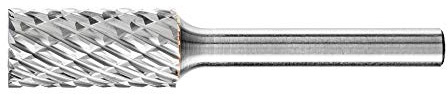 PFERD TOOLS HM-Frässtift, Zylinderform ZYAS mit Stirnverzahnung, Zahnung ALLROUND, Frässtift-ø 12mm, Schaft-ø 6mm, Länge 65mm, 21001003 – für den vielseitigen Einsatz auf den wichtigsten Werkstoffen