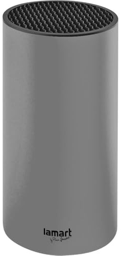 lamart Knife Block, Grey, 11 cm x 22.5 cm, Grey/Black