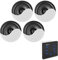 Power Dynamics A100B Bluetooth Ceiling Speaker System with Wall Mounted Touch Panel Amplifier, 4x 2-Way Ceiling Speakers, USB Micro SD MP3 Playback & Remote Control