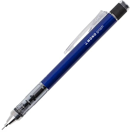 Tombow Sh-Mg41-BS Mono Graph Mechanical Pencil with Extra-Long Metal - Blue