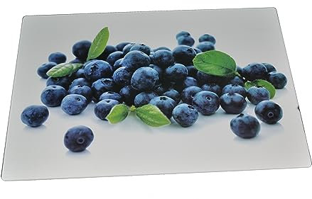 Planche à découper en verre Motif fruitier 25 cm x 35 cm