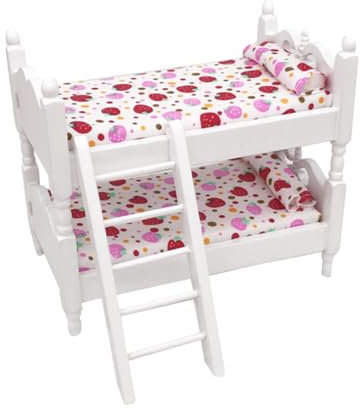 Abaodam 112 Miniatur-puppenhausbett Mini-möbelspielzeug Aus Holz für Jungen und Mädchen Handwerkskunst für Die Mini-wohnkultur