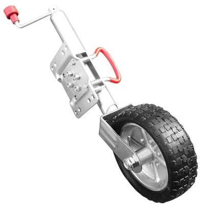 Ruotino D'appoggio Rimorchio - Supporto Ruota D'appoggio Pieghevole, Rimorchio Con Ruota Di Supporto Girevole, Ruota Con Martinetto Pesante Da 680/900kg, Sollevamento Lungo 10, Per Barca(900kg)