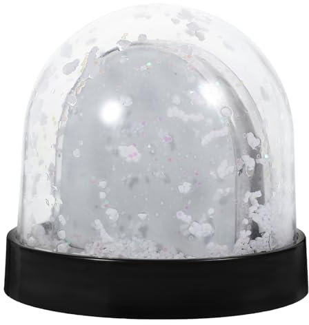 Cabilock Schneekugel Zur Bildpräsentation: 1 Kunststoff-Schneekugel Mit Funkelnder Glitzer-Ornament Aus Papier-Kunststoff-Kristall Für Geburtstags-Weihnachts-Souvenirs