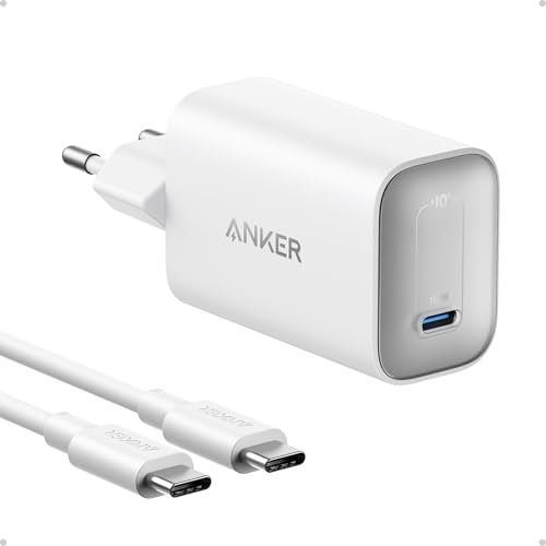 Anker Nano Ladegerät, 100W MacBook Ladegerät, Netzteil für MacBook, iPad, iPhone 17/16, Galaxy, und alle USB-C Geräte, 1,8m USB-C Kabel inklusive