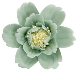 Peony, 2.76 Ceramic Flower Wall Art, Artificial Flower Wall Sculpture，Handcrafted 3D Hanging Porcelain Flowers ,3D Wall Hanging Decor ,Porcelain Flower Wall Décor for Home，Hallway，Kitchen，Office