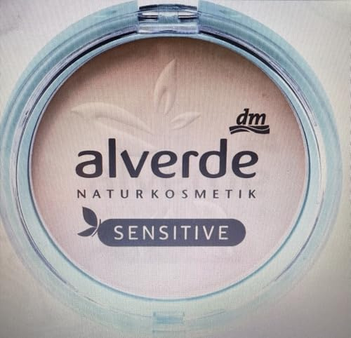 alverde NATURKOSMETIK Kompakt Puder Mattifying Sensitive 20 Medium Beige, 11 g