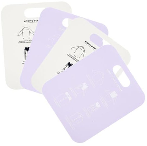 ABOOFAN 4pcs Shirt Folder Board Garment Folder Folding Space-saving Storage Wrinkle Board