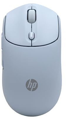HP 400 Ratón inalámbrico Dual - Bluetooth y USB 2.4GHz, batería de 24 Meses, clics silenciosos, Tacto Suave, Azul