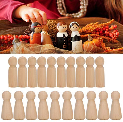 Yctze 20-teiliges Puppen-Marionetten-Set aus Holz – Lustige Kunst- und Basteldekorationen für , Perfekte Familie, Schulprojekte, Gemeinschaftsveranstaltungen und Dekorationen (JM01895)