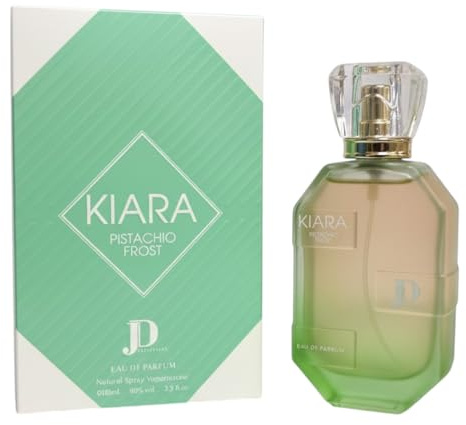 Everlyx - Kiara Pistachio Frost Eau de Parfum 100 ml – Perfume femenino dulce y cremoso con notas de pistacho y vainilla – Fragancia elegante y moderna para mujeres con estilo