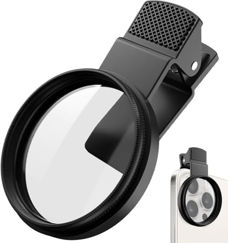 Cpl Lens Filtre Polarisant Circulaire Optique 52mm à Clip | Accessoires Polarisation Haute Définition pour Meilleur Contraste Effet Amélioré