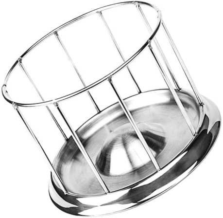 UTHCLO Stainless Steel Reptile Food Bowl Anti-rust Coating and Smooth Surface, round Shape Feeding Dish for Pet Reptiles and Tortoises, for Feeding and Watering in Terrariums