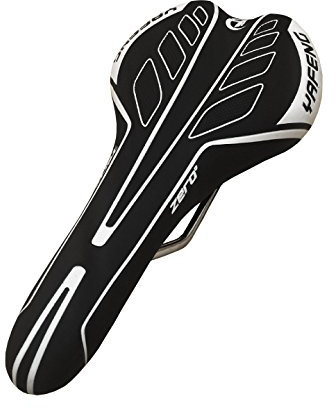 Sport Tent Fahrradsattel MTB Sattel Ergonomisch komfortabel Gepolsterter Fahrradsitz Rennradsattel Tourensattel Unisex Schwarz/weiß