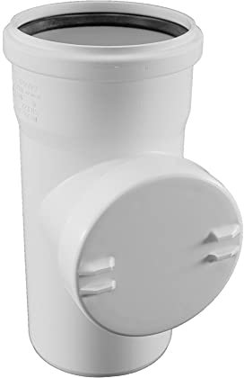 REHAU Schalldämmendes Reinigungsrohr DN 90, Weiß, Mineralverstärktes Polypropylen (PP), Einzelstück