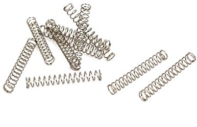 sourcing map 10Stücke Druckfedern 0,3mmx3mmx20mm Druckfeder Spiralfeder | Stahlfeder, 304 Edelstahl