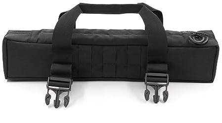 Zentauron Zielfernrohr-Schutztasche, Gepolsterte Cordura Scope-Schutzhülle mit Traggriff, Molle, 4 Fächern & Reißverschluss – Für Militär, Präzisionsschützen & Tactical Zubehör – Made in Germany