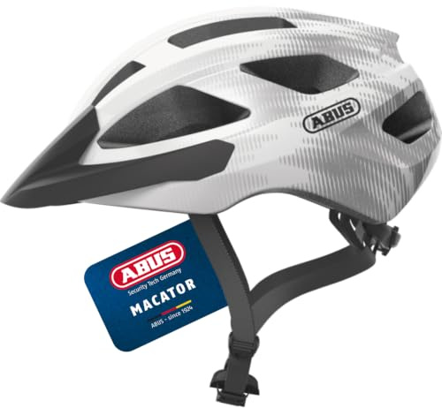 ABUS Casco de ciclismo de carretera Macator - casco de ciclismo deportivo para principiantes - también para usuarios con coleta - para hombres y mujeres