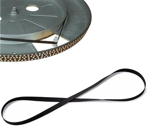QEEROYO 200 mm Correa de Goma para Tocadiscos, No es fácil de Romper, Práctica transmisión para la mayoría de los Tipos de Tocadiscos accionados por Correa